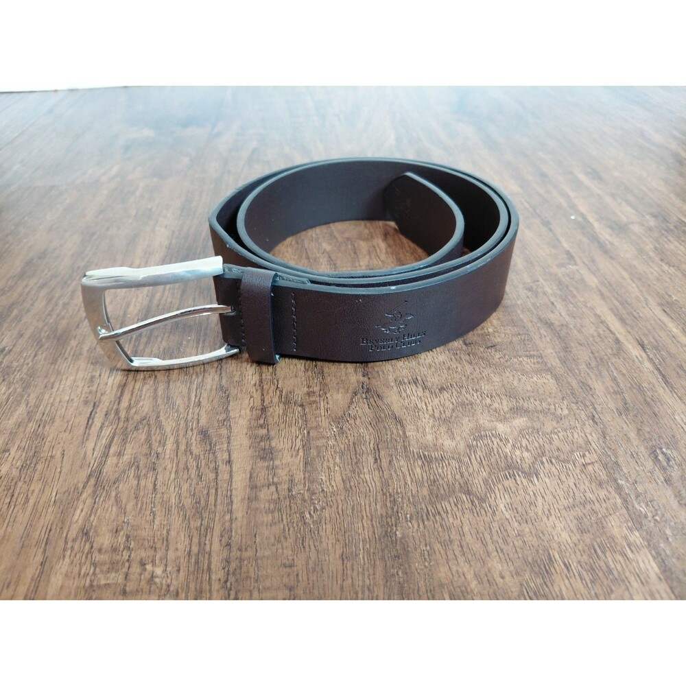 Beberly Hill Polo Club Belt For Men Size 36 Brown Leather